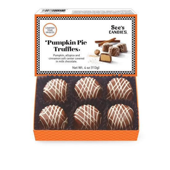 See's Candies 4 oz Pumpkin Pie Truffles