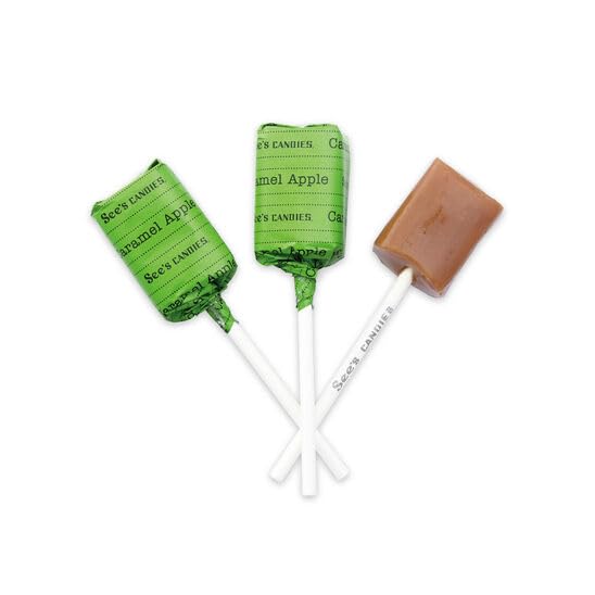 See's Candies 8.4 oz Caramel Apple Lollypops