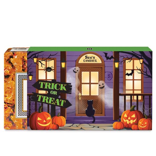 See's Candies Halloween 1 lb 8 oz Happy Halloween Peanut Brittle