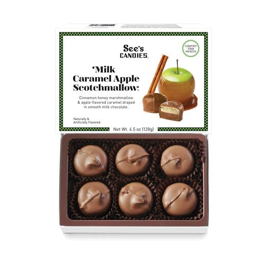 See's Candies 4.5 oz Milk Caramel Apple Scotchmallow