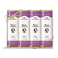 See's Candies Milk Chocolate Candy Bars (Pack of 4)